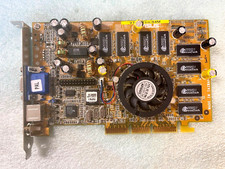 VINTAGE ASUS AGP V7700TIvx 64M NVIDIA GEFORCE2 GTS VGA SVID RCA OUT MXB68