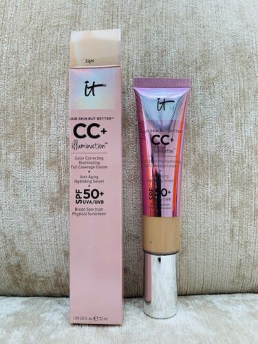 IT Cosmetics Bye Bye CC Illumination Full Coverage Cream Treatment SPF 50 NEW UK - Picture 3 of 6