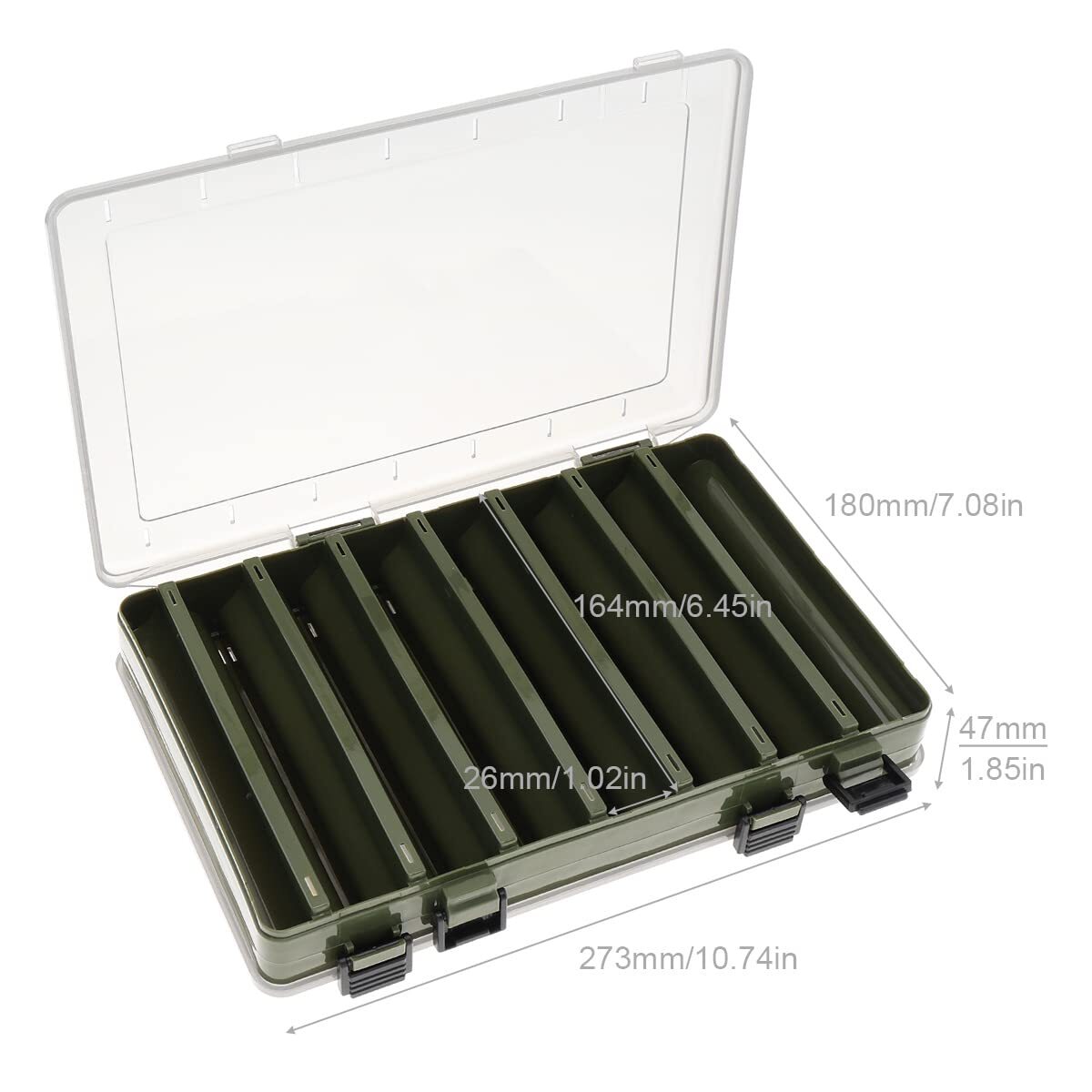 Double Sided 14 Compartments Fishing Tackle Boxes Fishing Lure Box Organizer | eBay Double Sided 14 Compartments Fishing Tackle Boxes Fishing Lure Box Organizer | eBay