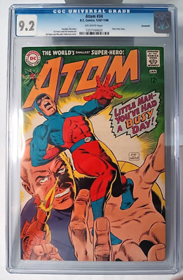 Atom # 34 DC Comics, 12/67-1/68 CGC 9.2 OW Pages. * Savannah*