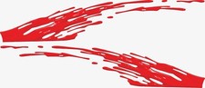 Red Auto Drips Splash Vinyl Boat Car Truck Graphics Decals Stickers 15 Set