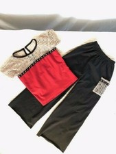 Male Red,Black  Beige Youth Jazz/Hip Hop Dance Costume