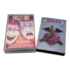 Motley Crue Lot of 2 Theatre of Pain  Without You Single 1989 Cassette Tapes