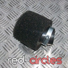ANGLED BLACK 42mm PIT DIRT BIKE DOUBLE FOAM AIR FILTER 125cc 140cc PITBIKE