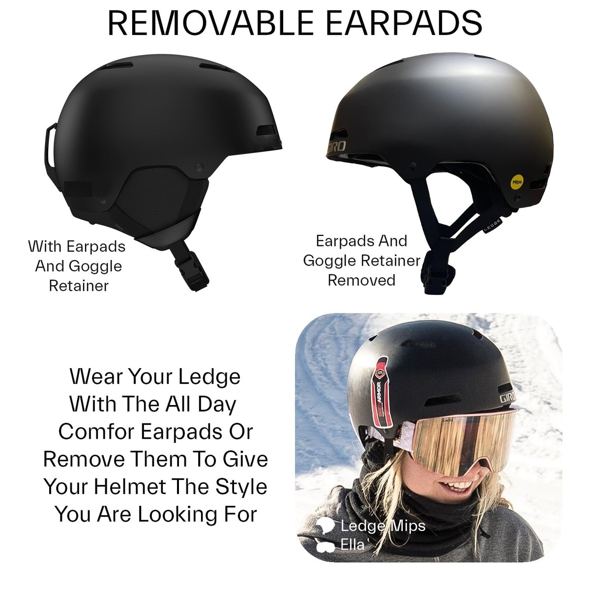 Giro Ledge MIPS Asian Fit Ski Helmet - Snowboard Helmet for Men