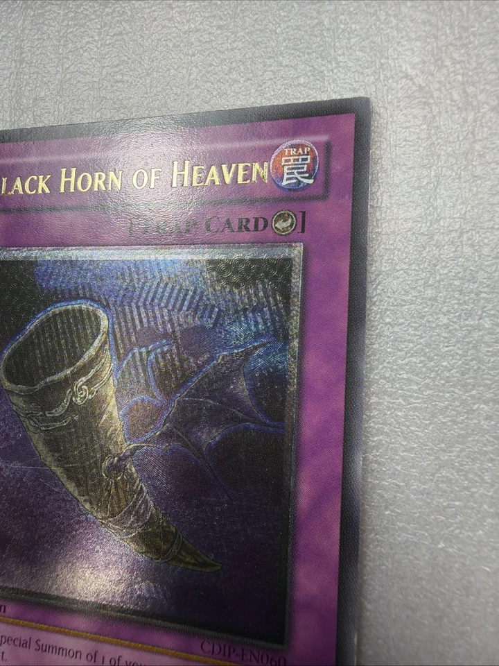 Yugioh! LP Black Horn of Heaven - CDIP-EN060 - Ultimate Rare - 1st Edition - Image 4 of 4