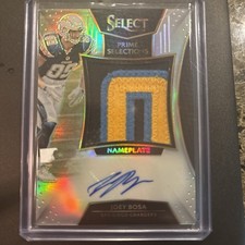 Panini 2016 Select Football Joey Bosa Prime Selections Nameplate Auto PS-JB /49