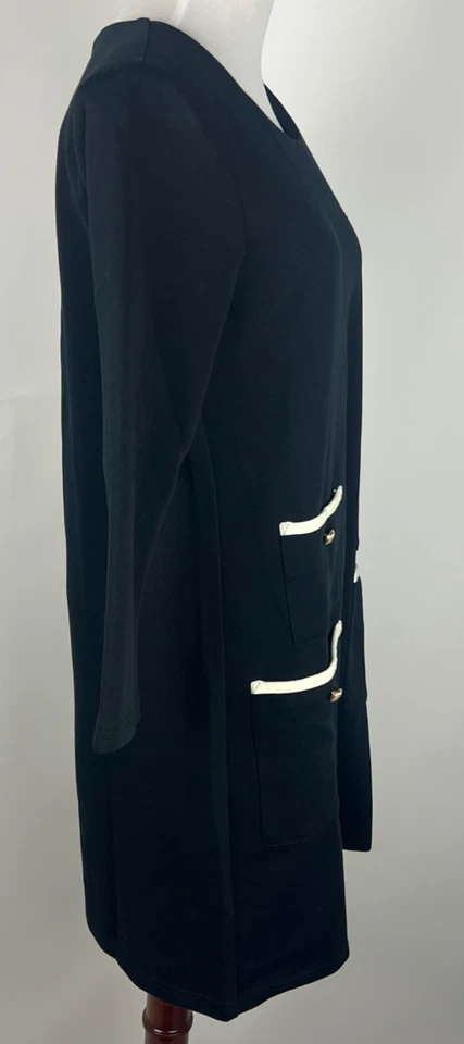 *全新带标签* TUCKERNUCK 3/4sl 'Francoise Mod 迷你连衣裙' - S,黑色白色 — 第 4/4 张图片