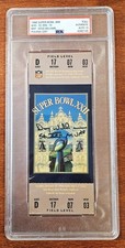 Super Bowl XXII FULL ticket signed by Doug Williams MVP Auto PSA 10!