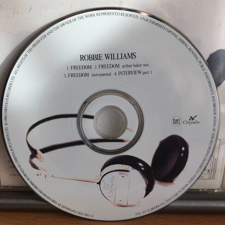 Robbie Williams - Freedom - CD 1 + CD 2 - 4 Track Maxi Single CD 1996 - Bild 3 von 4