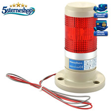 LED Lampe Warnleuchte Turm Signalleuchte 220VAC Rot 2 Dr&auml;hte Dauerlicht