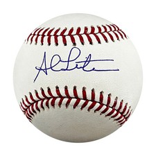 Al Leiter Yankees Mets Autographed OMLB Baseball WYWH Holo-3