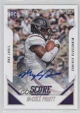2015 Score Rookie Scorecard Signatures MyCole Pruitt #427 Auto 1h1