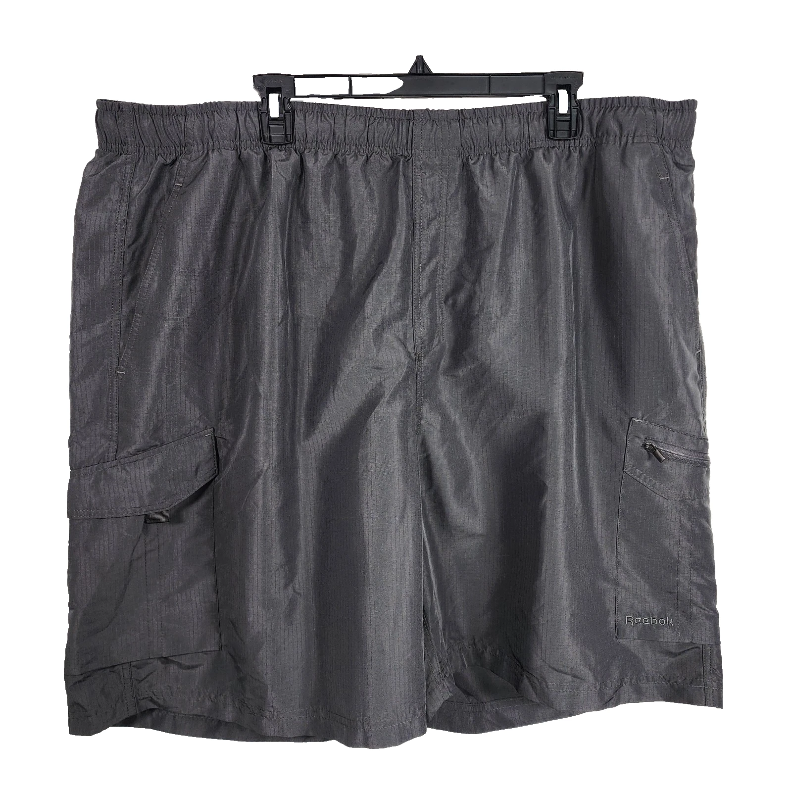 Reebok Men Speedwick Performance Ripstop Cargo Short 2XL Gray Active Lightweight