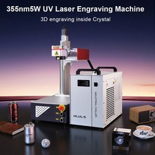 5W UV Laser Marking Machine 3D Crystal Laser Inside Engraving Motorized 70&200mm