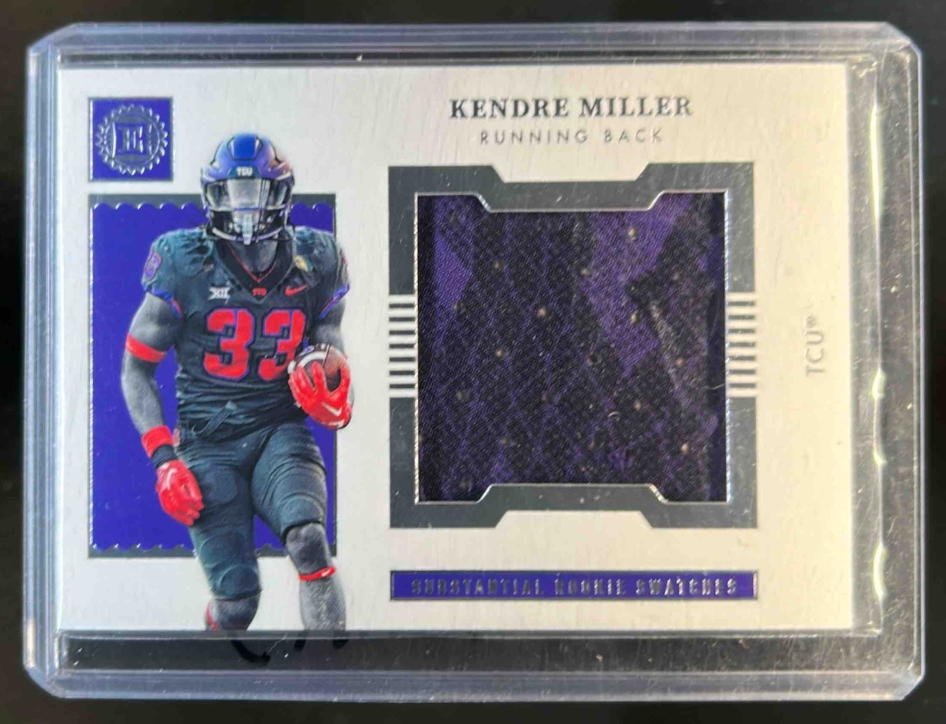 Kendre Miller Panini Chronicles Draft Picks Encased Substantial Rookie Swatches #ERSKM Base