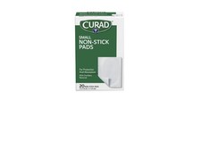 Curad Non-Stick Pads, 2 X 3 Inch 5.1 x 7.6 cm , 20 Count Pack of 1 , White