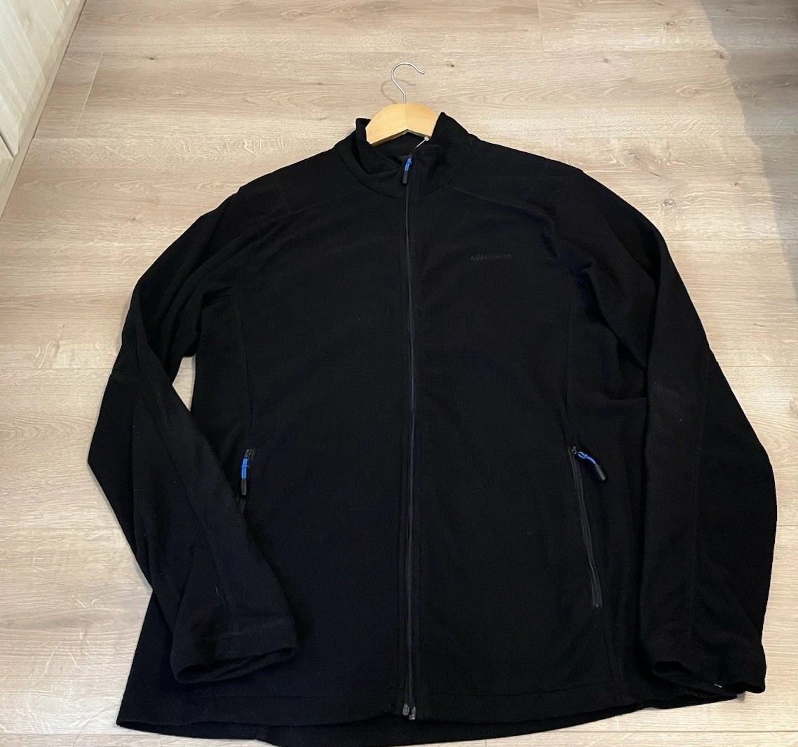 Chaqueta ligera polar con cremallera completa Ayacucho para hombre 2XL negra