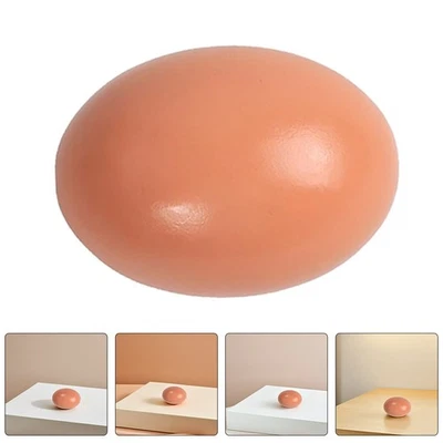 9 Pcs Modèles D'œufs De Poule Factices Réalistes Oeufs Bricolage Pâques - Photo 1/4