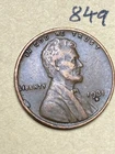 1931-D LINCOLN WHEAT CENT, nice condition, "Extremely Fine", low mintage, #849