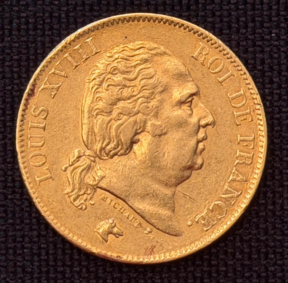 40 Francs Or Louis XVIII 1816 L (Bayonne) - Photo 1/2