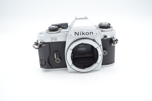 Nikon FG 35mm Film SLR Camera Body, Chrome (Camera Made in Japan)