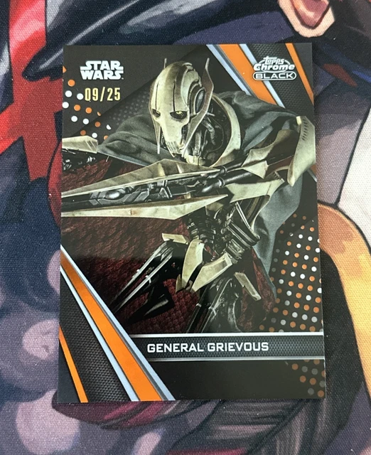2023 Topps Chrome Black Star Wars General Grievous #46 Orange /25 Rare