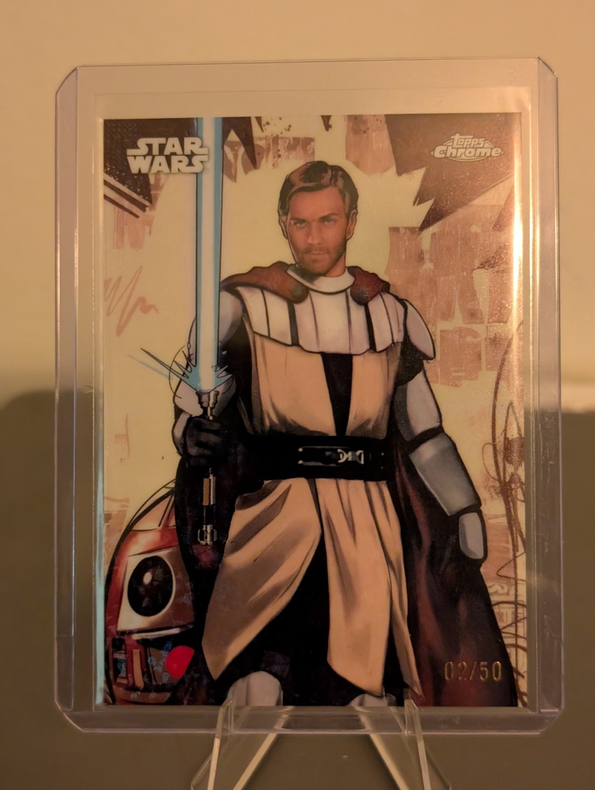 Obi-Wan Kenobi Galactic Graffiti /10 GG-15 ; 2025 Topps Chrome Star Wars 2/50