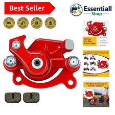 Universal Mini Bike Rear Brake Caliper - Strong Friction Red Design for 79-105cc