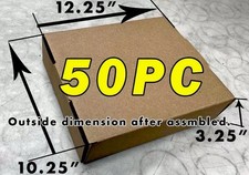50 Pieces 10" x 3" x 12.5" Corrugated Security Mailer Shipping Box