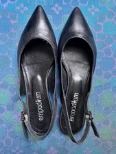 Empodium Slingback Ballerinas, Schwarz, Größe 39