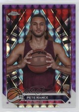 2023-24 Topps Chrome Purple Geometric Refractor 45/119 Pete Nance #144 09p1