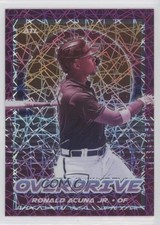 2021 Panini Chronicles Overdrive Purple Velocity Prizm Ronald Acuna Jr #20 0j45