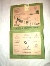 #7- Two VTG Greater Cincinnati International Airport Story & Coloring Books