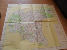 Original DDR Straßenübersichtskarte Bezirk Halle 1:200000 1976