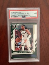 2024 Donruss Giannis Antetokounmpo Franchise Features Winter Blue - Grade 7