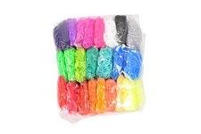 Rainbow Loom Rubber Bands Refill Kit 18 Multicolor Loom Bracelet Making Set