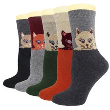 YQHMT Wool Socks for Women Gifts Winter Warm Thick Thermal Crew Socks Funny C...