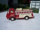 Vintage Mini Tonka 595 Red Fire Engine Pumper Truck with 2 ladders