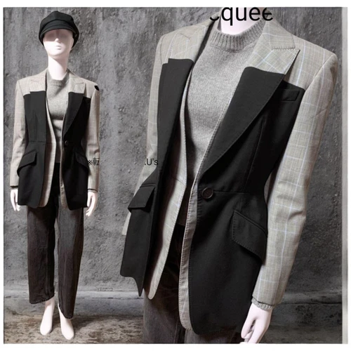 Giacca donna Alexander Mcqueen a strati mista Taylord #EB ZFA