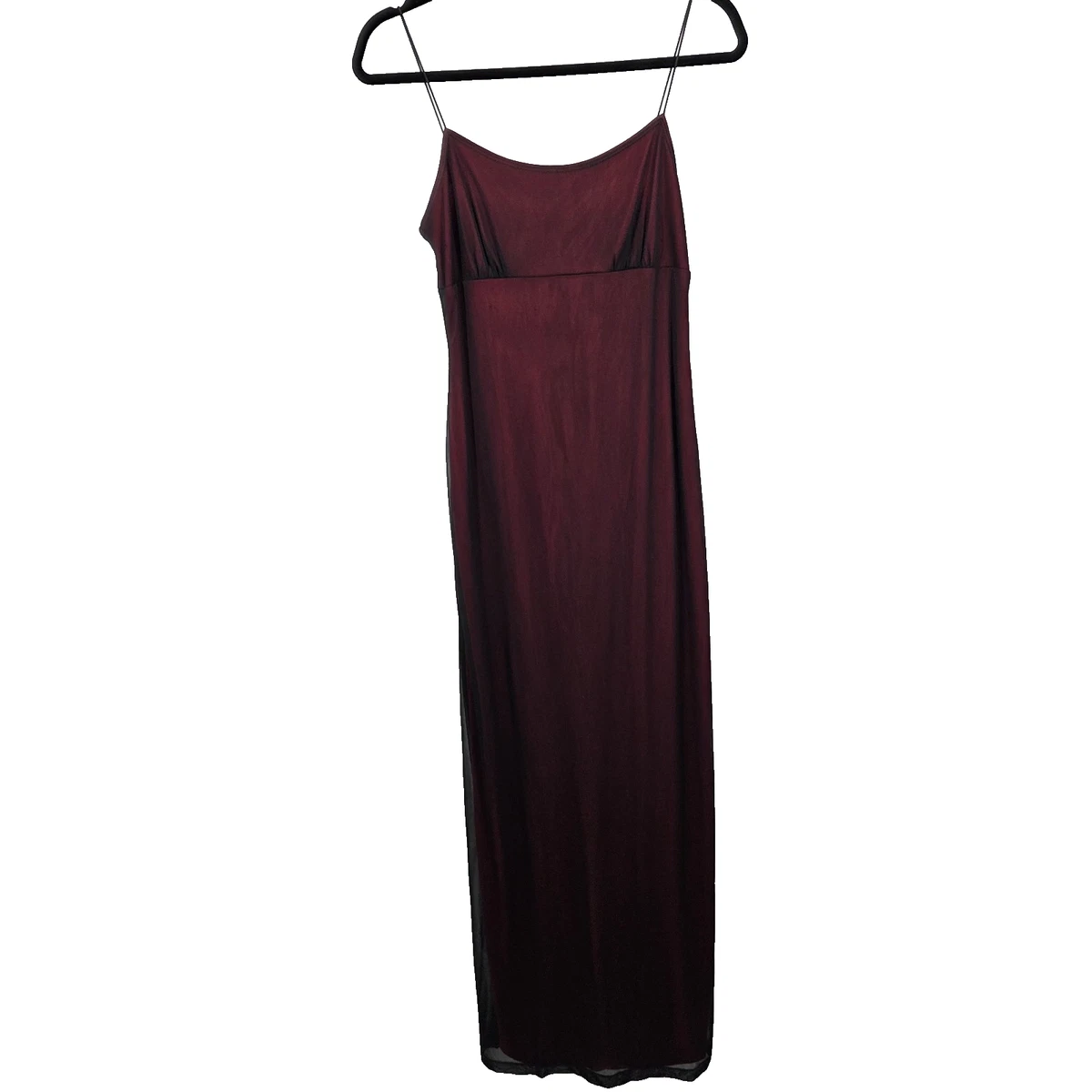 90s red and black layered mesh dress A-Line Dresses for Women for sale long red dress with black mesh overlay