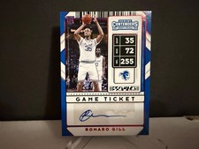 2020-21 NBA Contenders Draft Picks Romaro Gill #35 Autograph Red Ticket RC Card
