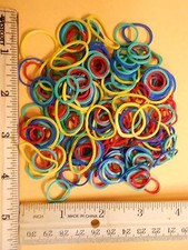 small color rubber band pony tail holder braid hair scrunchies girl cheerleader