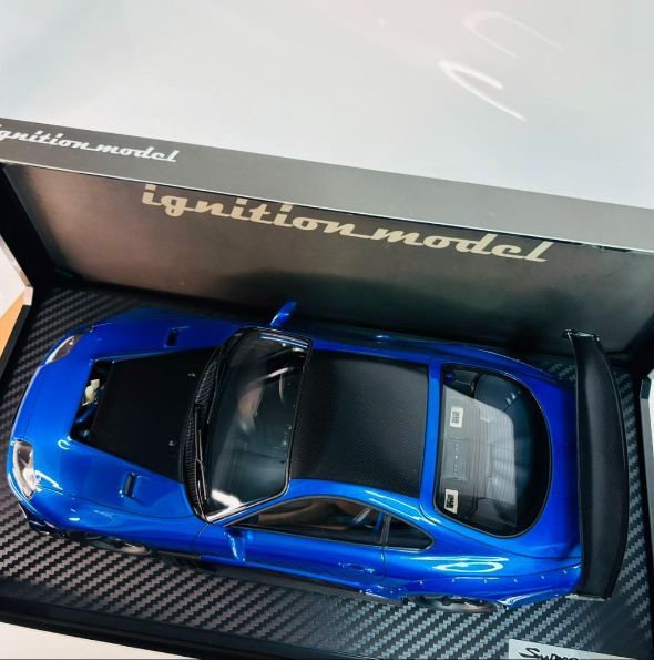 Ignition Model 1/18 Scale Toyota Supra JZA80 RZ Blue Resin