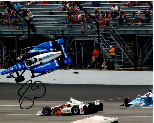 Foto firmada SCOTT DIXON autografiada 8x10 INDY CRASH - Imagen 1 de 1