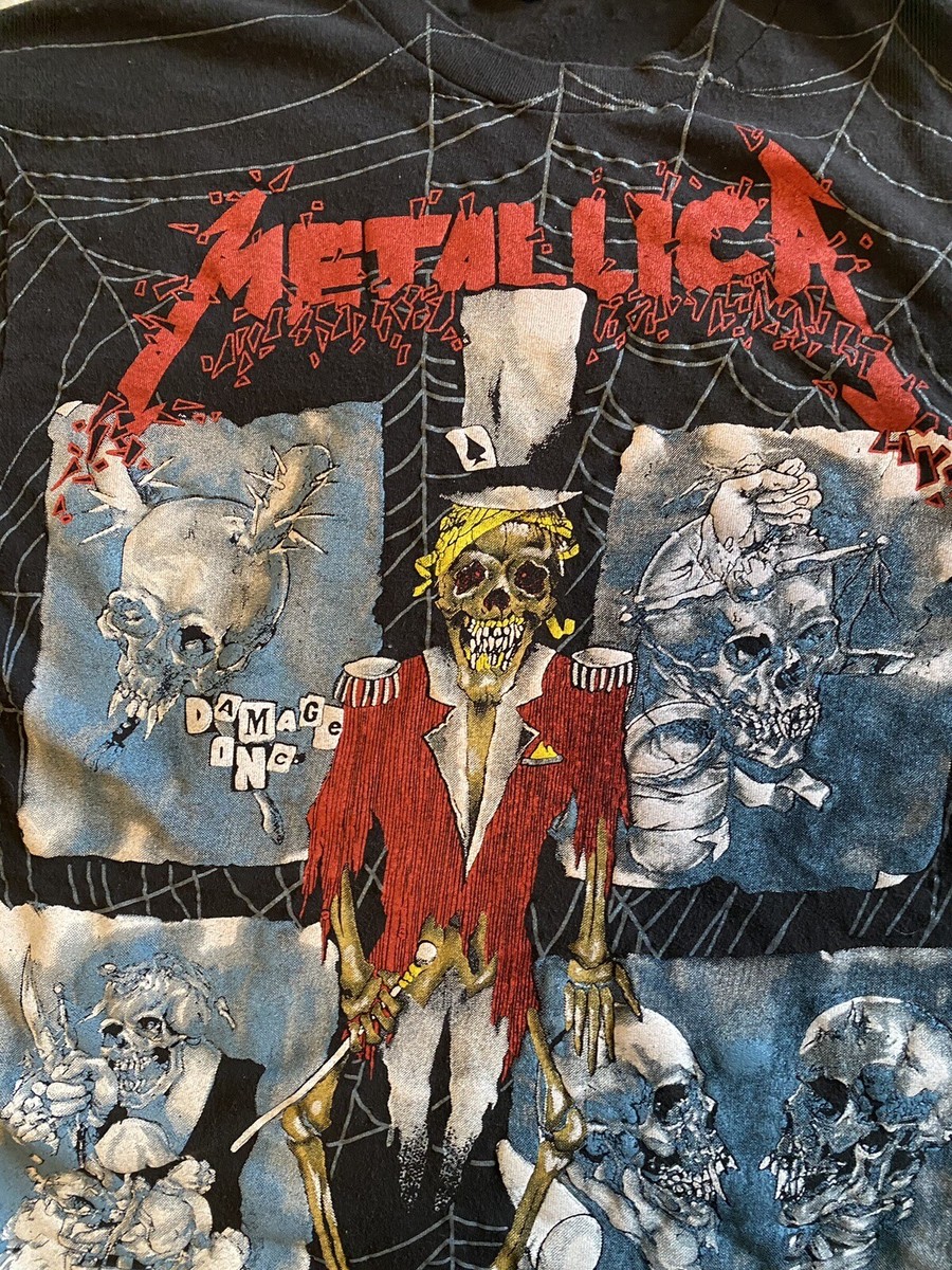 Metallica Vintage Ringmaster Pushead All Over Shirt XL ORIGINAL
