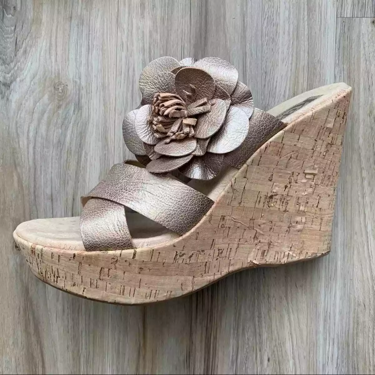 Korks tome shop platform wedge sandal
