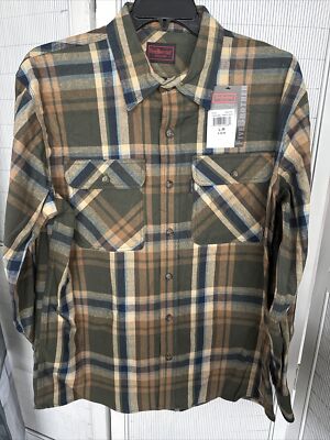 SALE!! Five Brother Heavy Weight Deluxe L-R Flannel Shirt Multicolor NWT