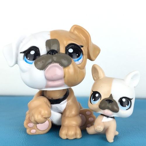 Lot De 2 Littlest Pet Shop – Bulldogs 3587 Et 3588 – Originaux Hasbro LPS