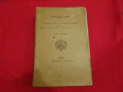 LACOMBE (Paul) - Bibliographie des travaux de m. Léopold Delisle. - Picture 1 of 4
